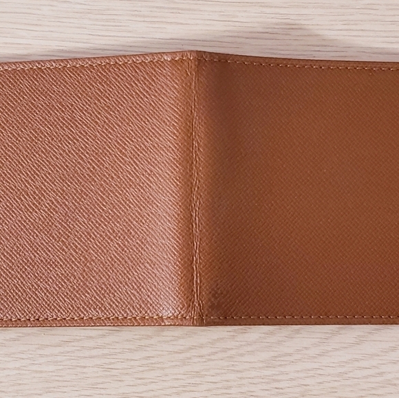 Louis Vuitton Brown Leather Card Holder ID Wallet Case - Picture 10 of 11